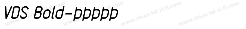 VDS Bold字体转换